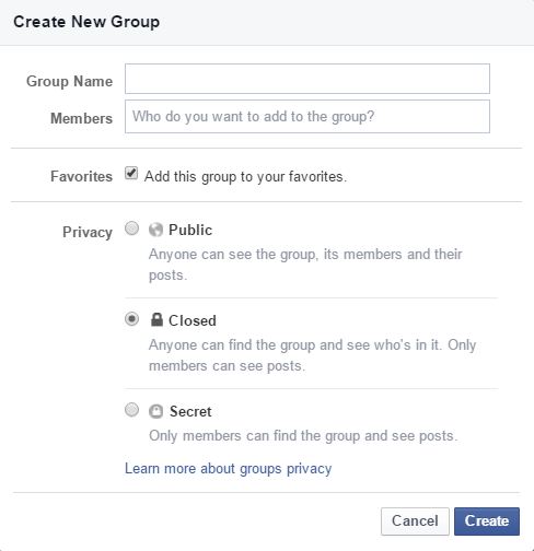 create group window