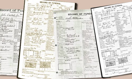 funeral home records genealogy research