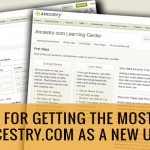 ancestry.com tips new user