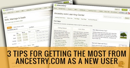 tips ancestry.com new user