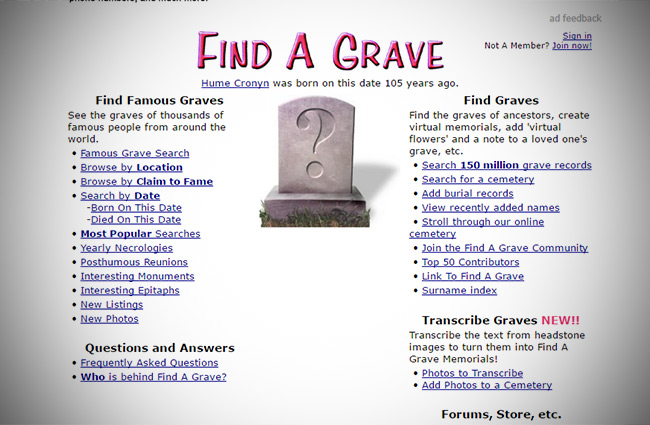 The Best Free Genealogy Websites And Online Resources   Best Findagrave 