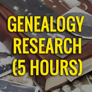 5 hours of genealogy research