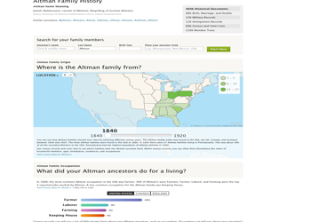 Ancestry Surname migration