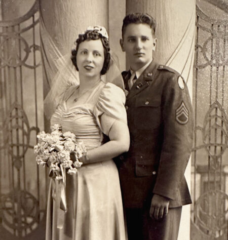 World War II Wedding photo of U.S. soldier 1943